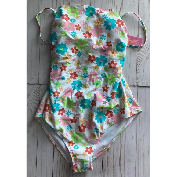 NINETY NINE Degrees 90’s Y2K Ditzy Floral One Piece Open Back Swimsuit Small - Picture 5 of 10
